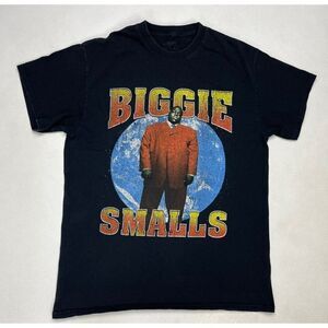 Notorious Biggie Smalls Graphic T-shirt Women Medium Short Sleeve Rap Music